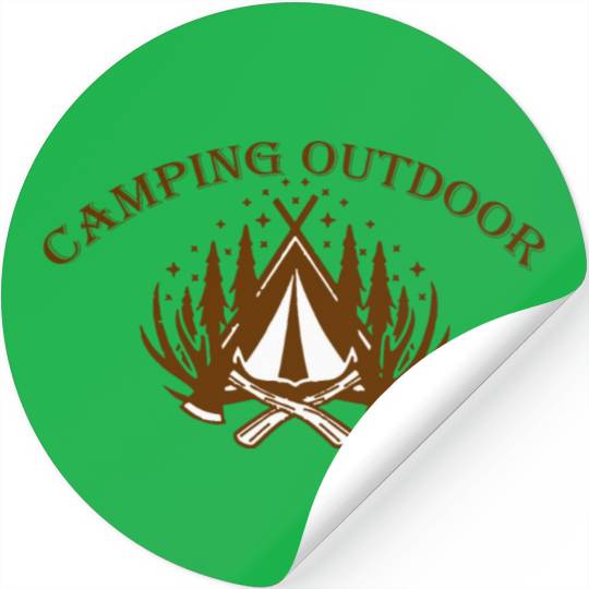 Camping Outdoor 2 Stickers