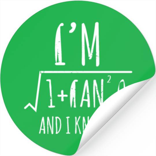 im 1 tan squared Stickers