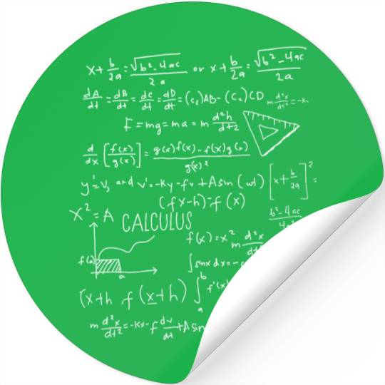 Math formula Design Stickers