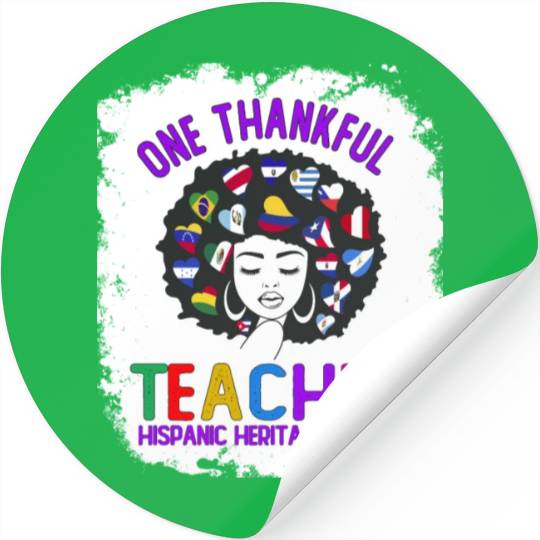 One Thankful Teacher, Hispanic Heritage month Stickers