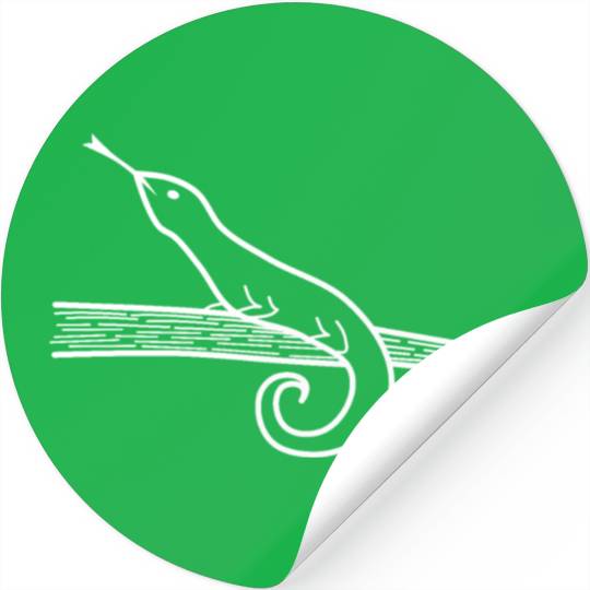 Lizard on a tree branch Stickers