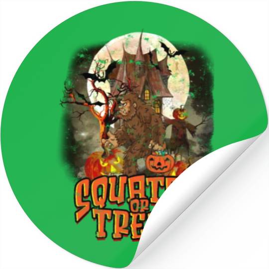 Squatch or Treat - sasquatch Stickers