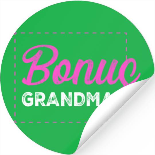 Women Funny Mothers Day Step Grandmother Bonus Stickers