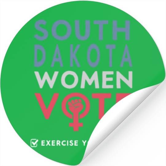 South Dakota Women Vote Voter 2022 Election Stickers