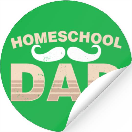 Homeschool Dad Father Homeschooling Daddy Stickers