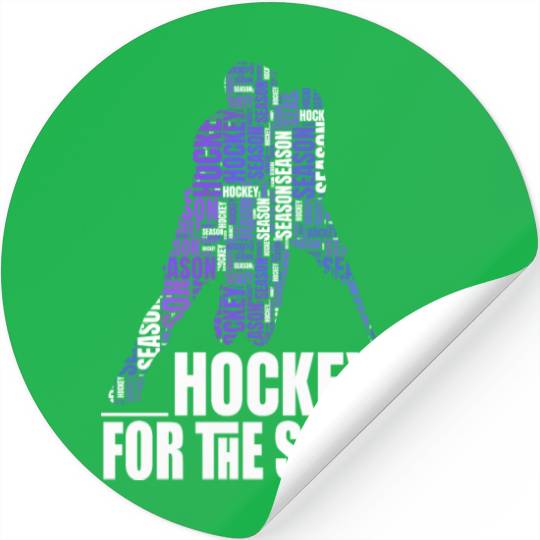Motivational Season Of Pleasant Hockey Saying Stickers