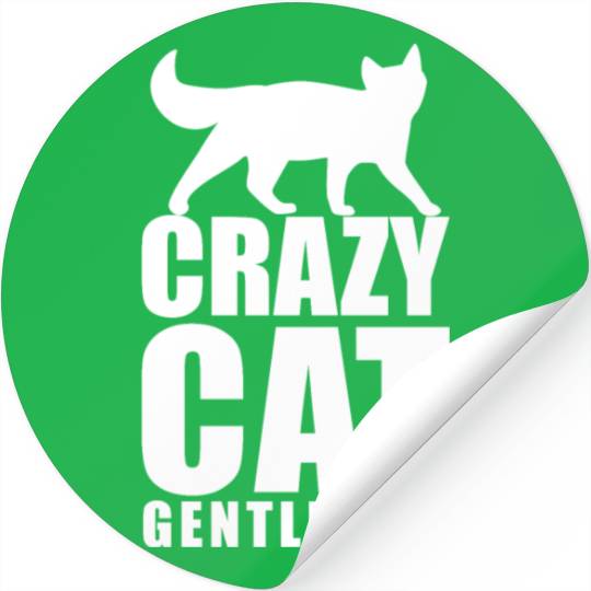 Crazy Cat Stickers