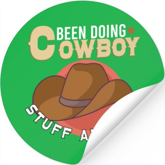 Cowboy Barn Bull Rider Rodeo Country Western Gift Stickers