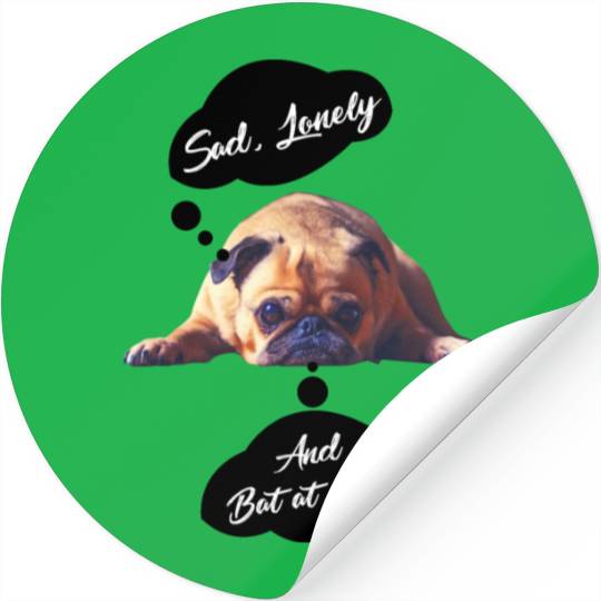 Sad Lonely And Bad At Math, Funny styles, Stickers