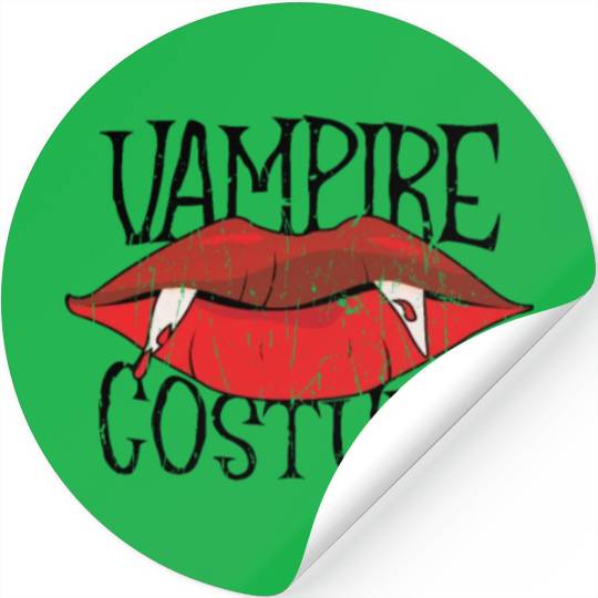 Vampire Costume - trick or treat Stickers