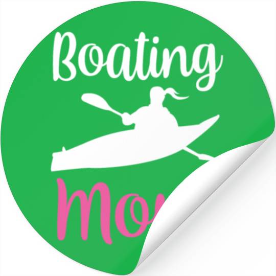 Boating Mom Kayak Ship Yacht Captain Boat Stickers
