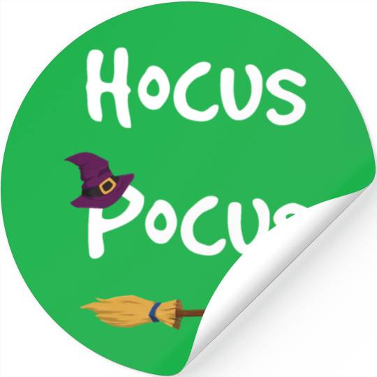 Hocus Pocus Halloween Witch Stickers