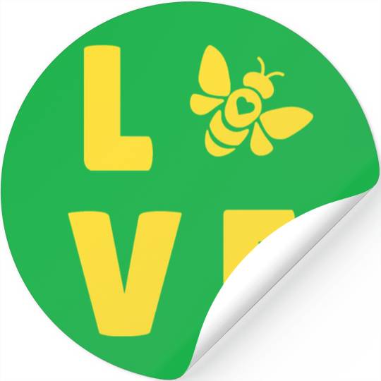 I Love Bees Save The Bees Lover Beekeeper Pullover Stickers