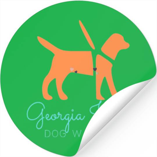 GEORGIA JONES DOG WALKING TESHIRT Stickers