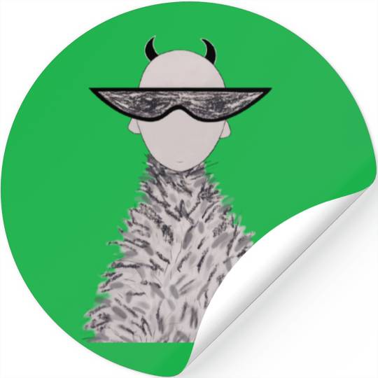 Cute stylish devil. Stickers