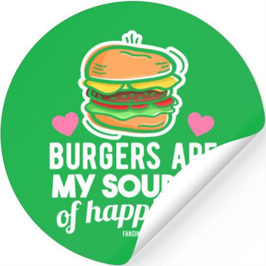 unhealthy delicious fast food burger Stickers