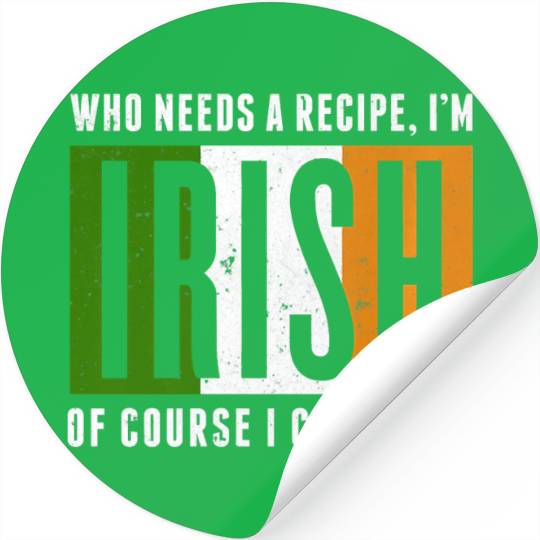 Funny Irish Cook Stickers Irish Cooking Stickers
