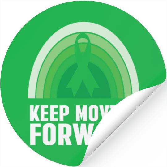 Keep Moving Forward Mental Health Retro Vintage Stickers