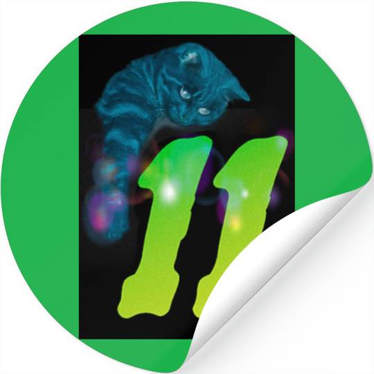 playful cat Stickers