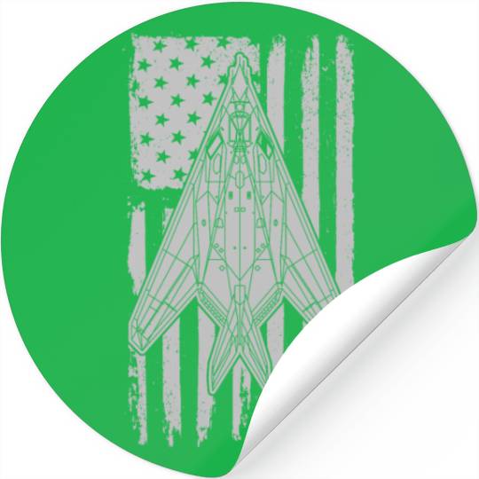 F117 Stealth Nighthawk Airplane American Flag F117 Stickers
