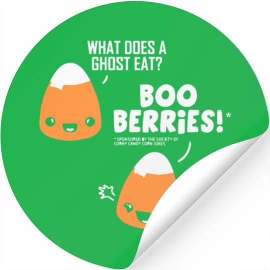 Corny Candy Corn Joke Stickers