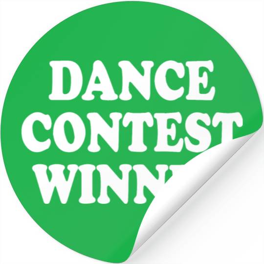 Dance Contest Winner Stickers