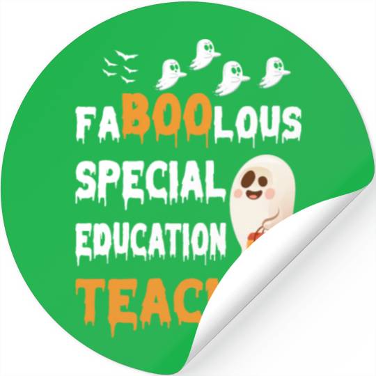 Faboolous Special Education Teacher-Halloween Stickers