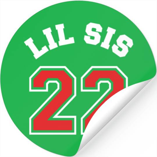 Lil Sis 2022 Little Sister Baby Family Birth Child Stickers