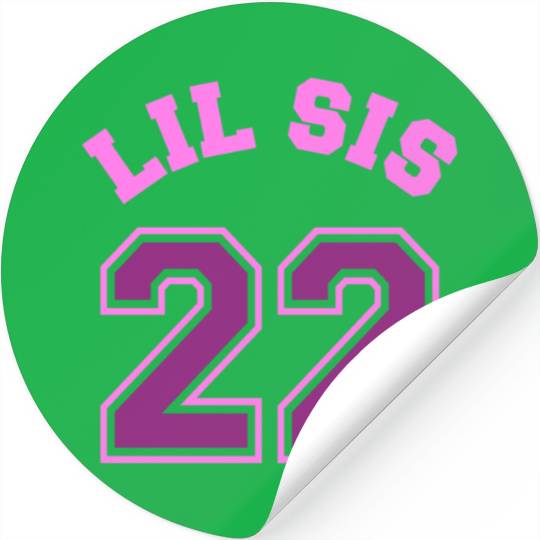 Lil Sis 2022 Little Sister Baby Family Birth Child Stickers