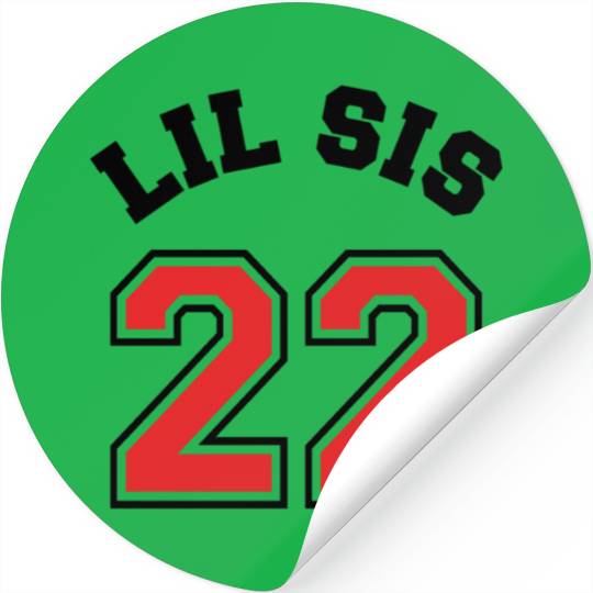 Lil Sis 2022 Little Sister Baby Family Birth Child Stickers