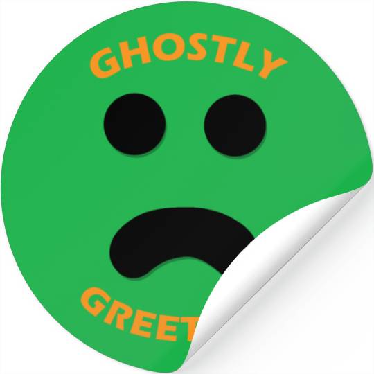 Ghostly Greetings, Halloween Ghostly Greetings Stickers