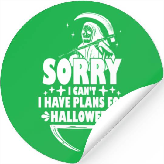 Sensenmann has no time Halloween saying Stickers