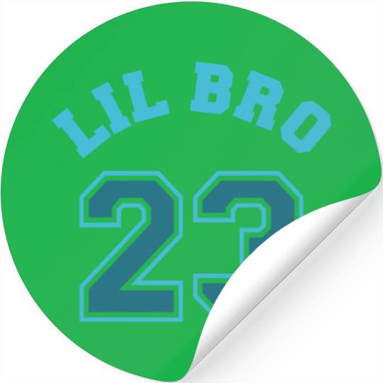 Lil Bro 2023 Little Brother Baby Family Birth Boy Stickers