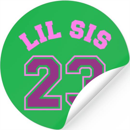 Lil Sis 2023 Little Sister Baby Family Birth Child Stickers