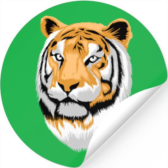 Tiger Head Stickers