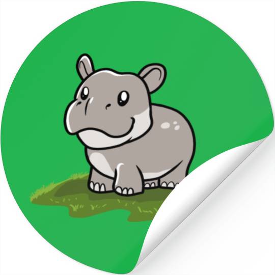 Hippo Stickers