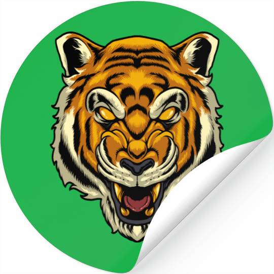 Angry Tiger Stickers