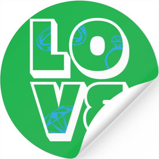 Jewelry Love Diamond Stone Jewellery Gemstone Stickers