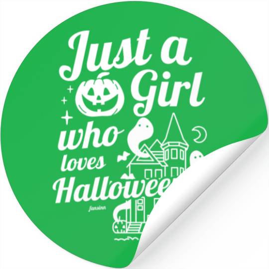 Girl daughter sister Halloween saying Stickers