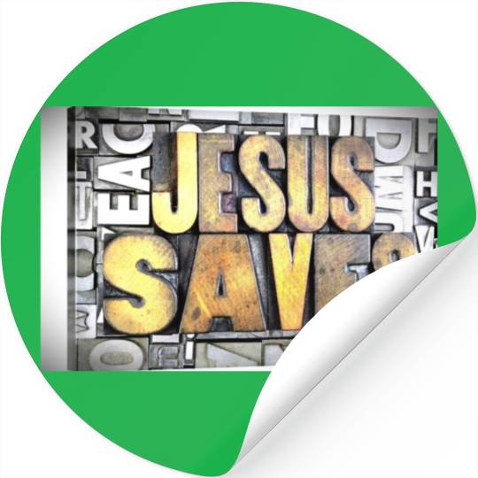 jesus saves Stickers