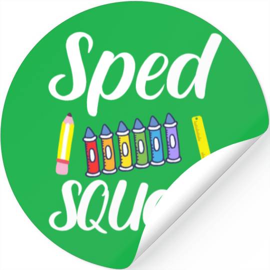 SPED Squad Special Education Teacher Stickers