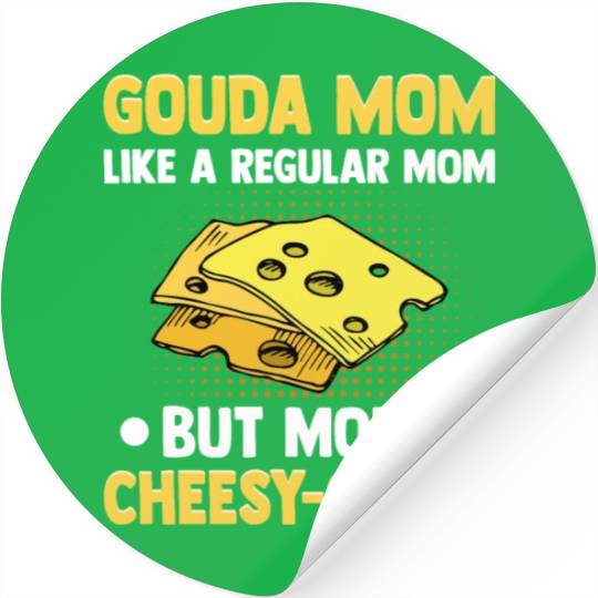Gouda Cheese Slices charcuterie cheese board Stickers