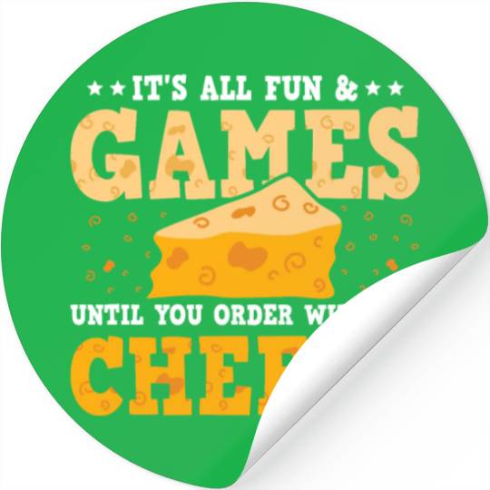 Gouda Cheese Slices charcuterie cheese board Stickers