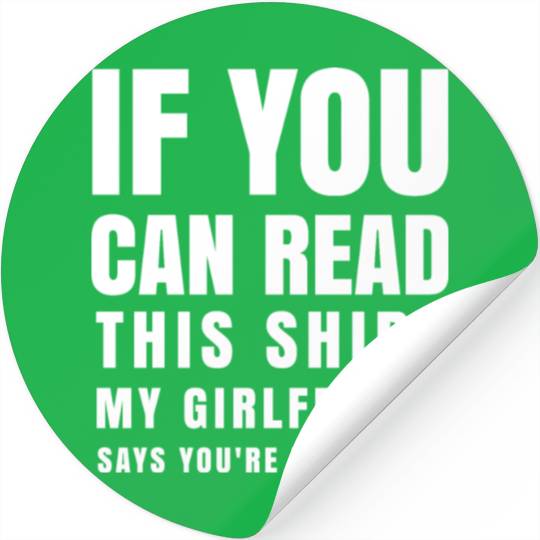 Funny Boyfriend Saying Clothing Valentine Gift Stickers