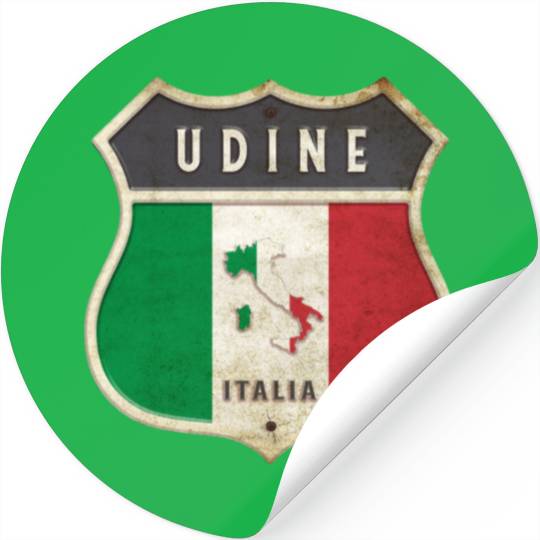 Udine Italy coat of arms flags design Stickers