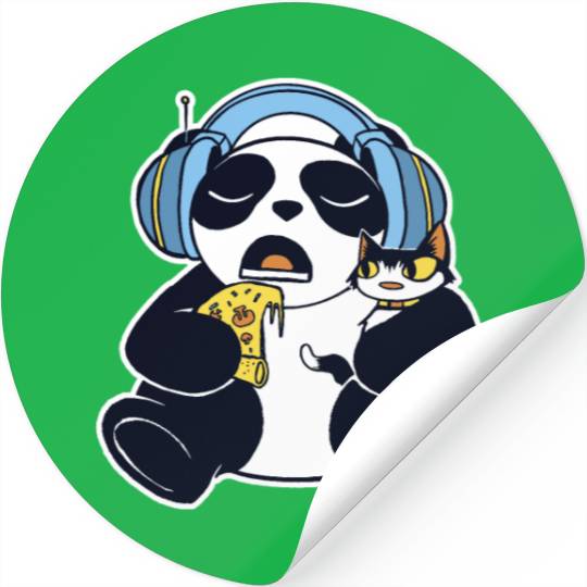 snack, slice, crust, cheese, song, pet, animals Stickers