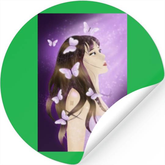 BTS Butterfly Fan Girl Stickers