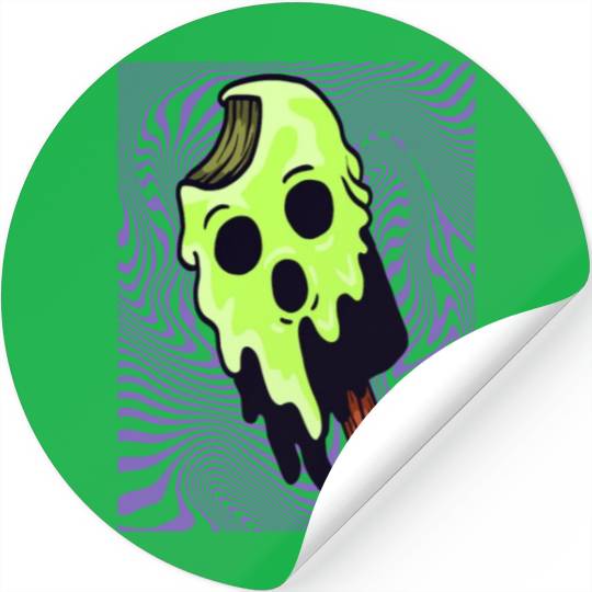 Halloween Gift Witch Ice Cream Killer Horror Stickers