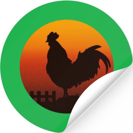 Chickens Rooster Farmer Fowl Hen Cockerel Chick Stickers