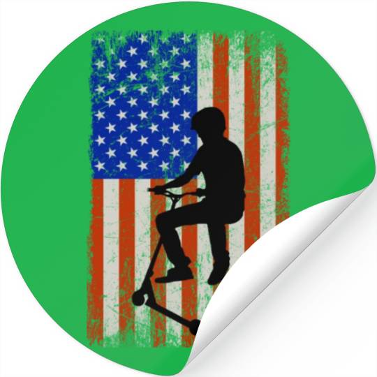 American Flag Freestyle Scootering Stickers
